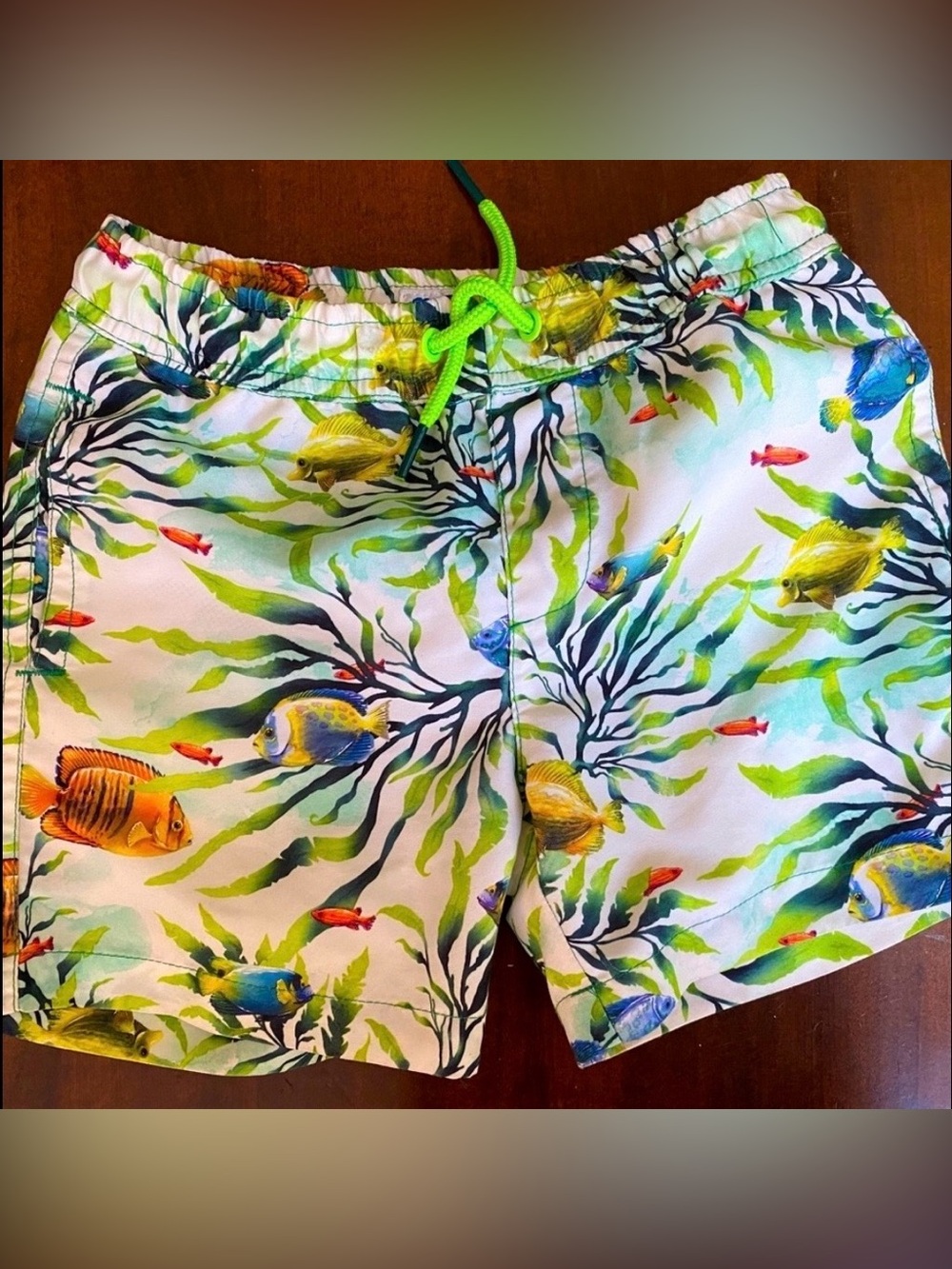 Mayoral Tropical Fish Print Swim Shorts